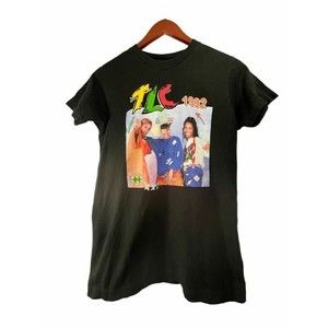 Vintage 90s TLC 1992 x Cross Colour rap tees shirt